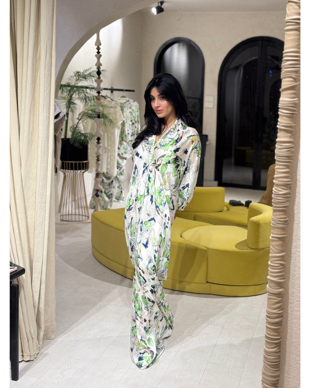 Helen (Butterfly Draped Kaftan)