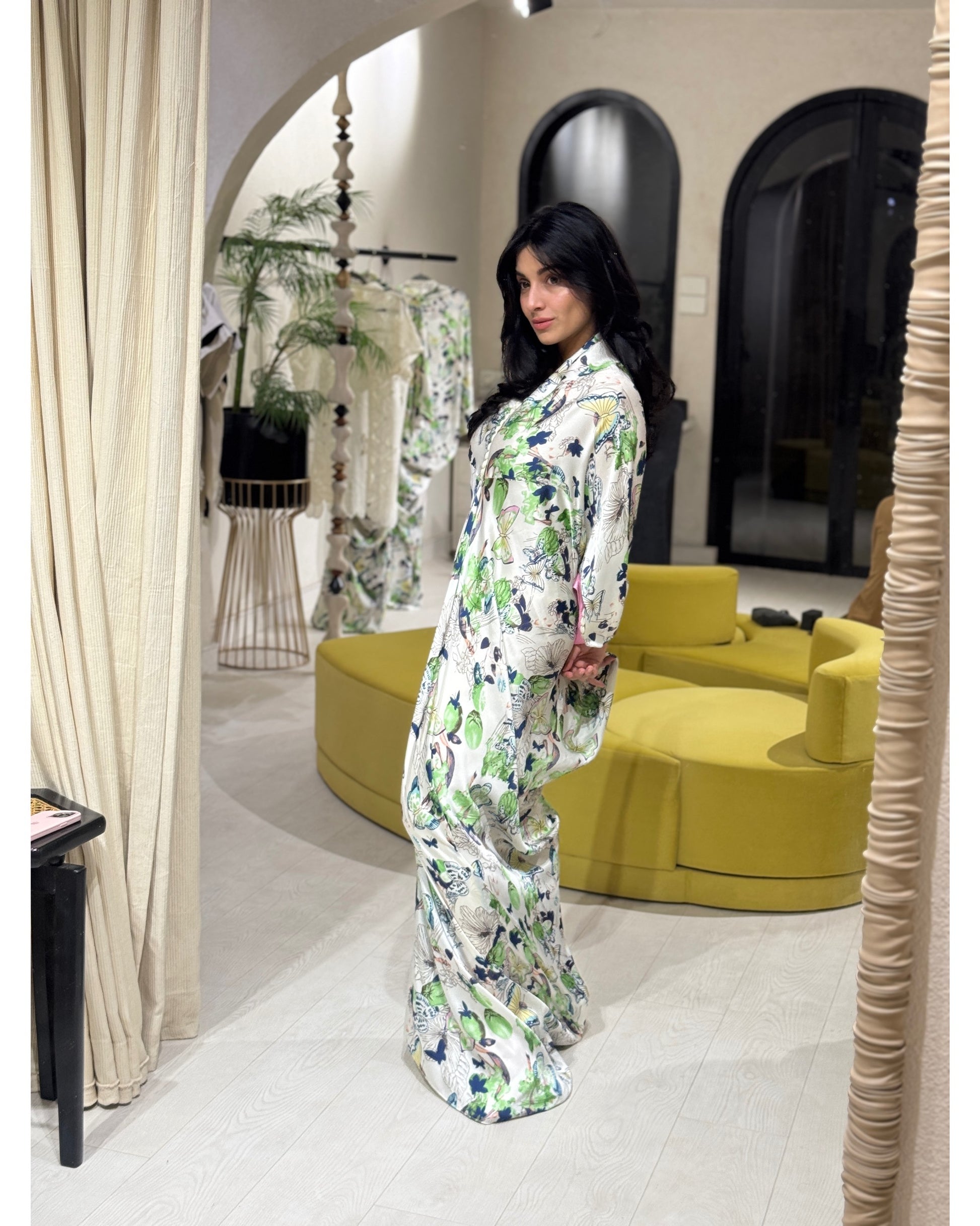 Helen (Butterfly Draped Kaftan)