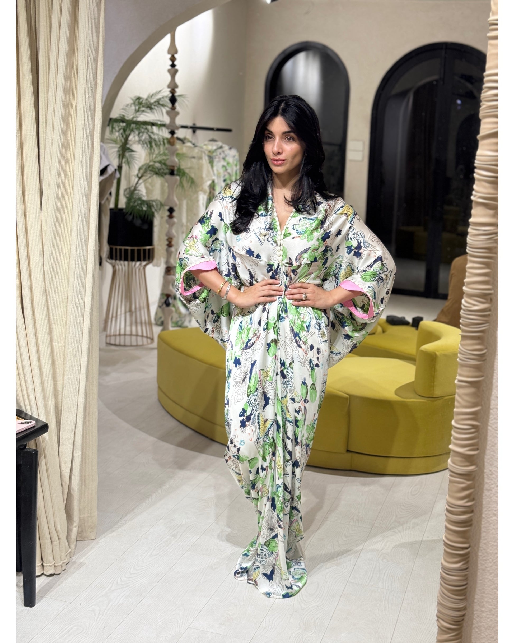 Helen (Butterfly Draped Kaftan)